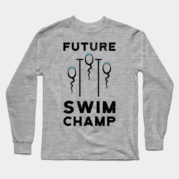Future Swim Champ Long Sleeve T-Shirt by atomguy